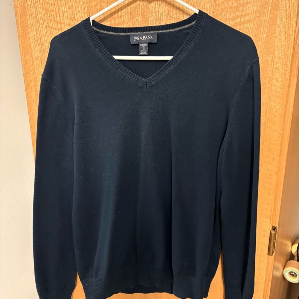 Jos. A. Bank Men's Dark Navy V-Neck Sweater